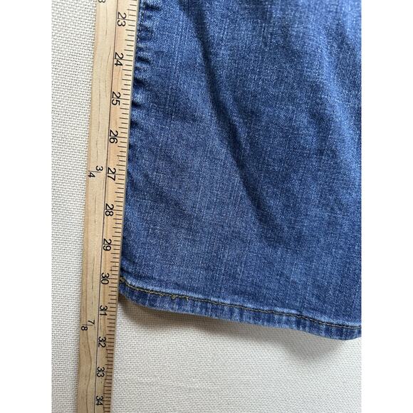 Levi’s Womens 590 Bootcut Medium Blue Denim Jeans Plus Size 18W Flap Pockets - Picture 9 of 16